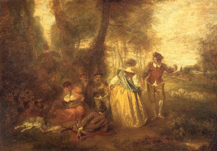 Le Plaisir pastoral, Jean-Antoine Watteau